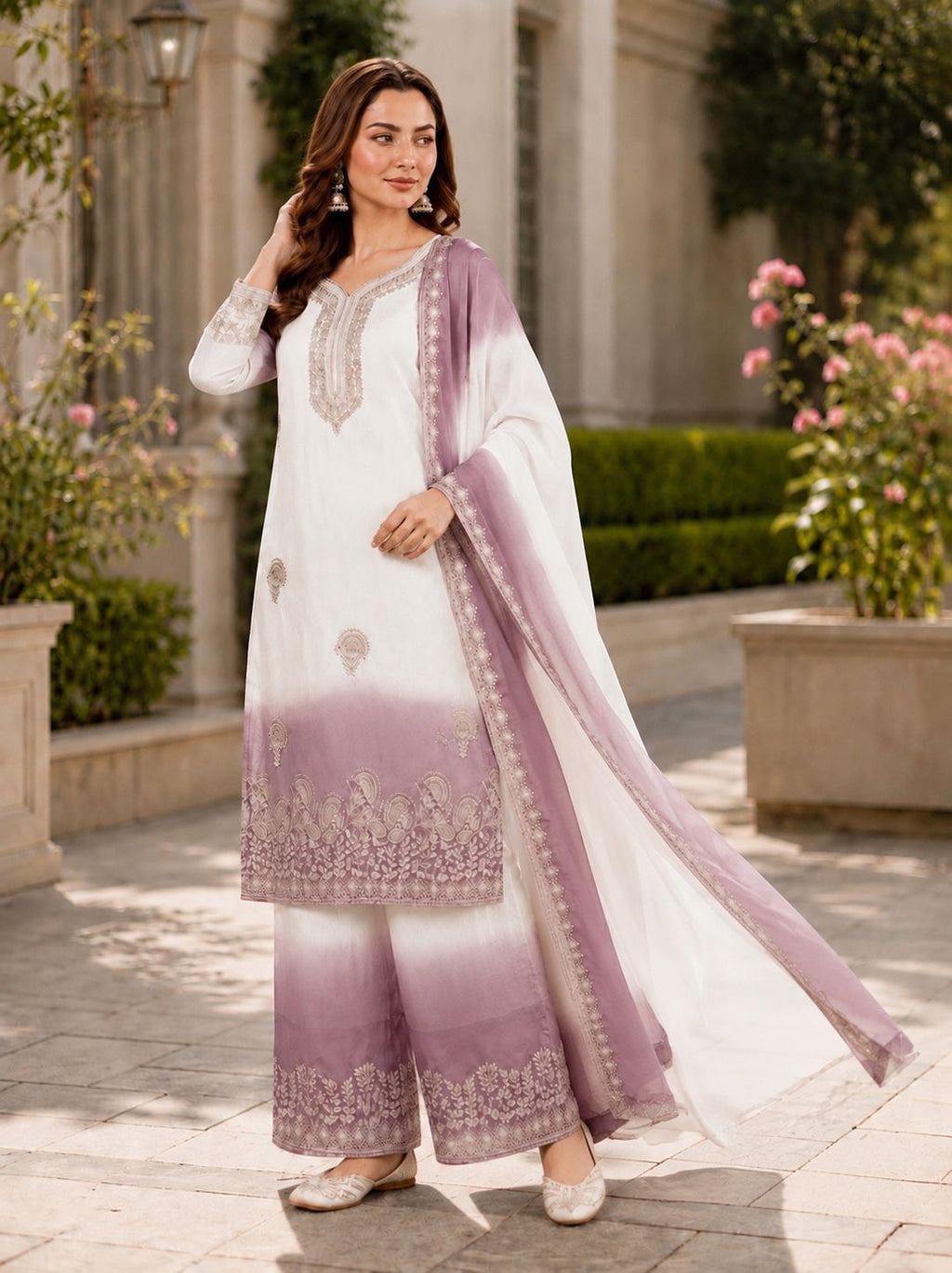 Exclusive Dual Tone Star Georgette Collection