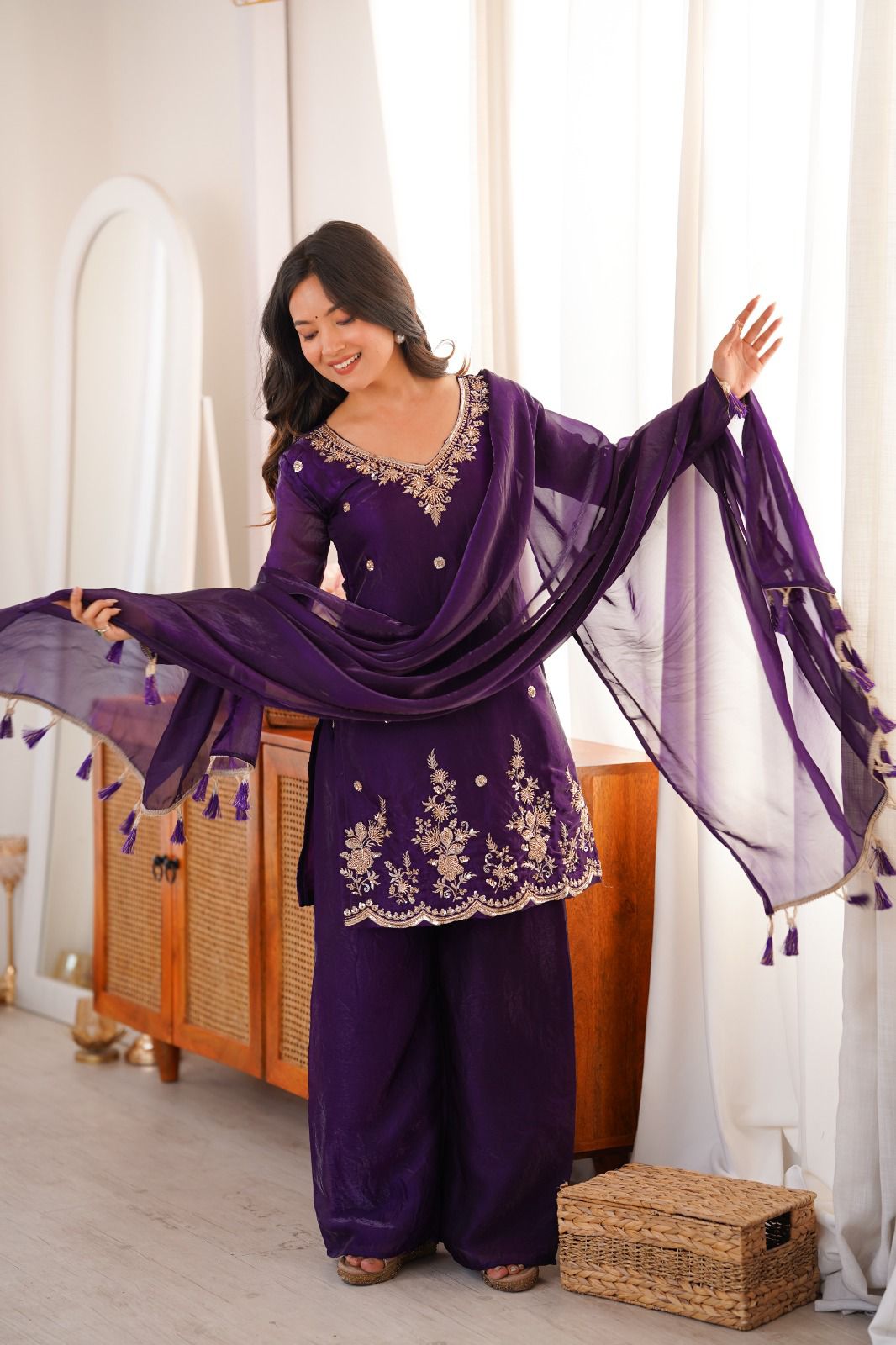 Trendy Designer Fendi Silk Outfit
