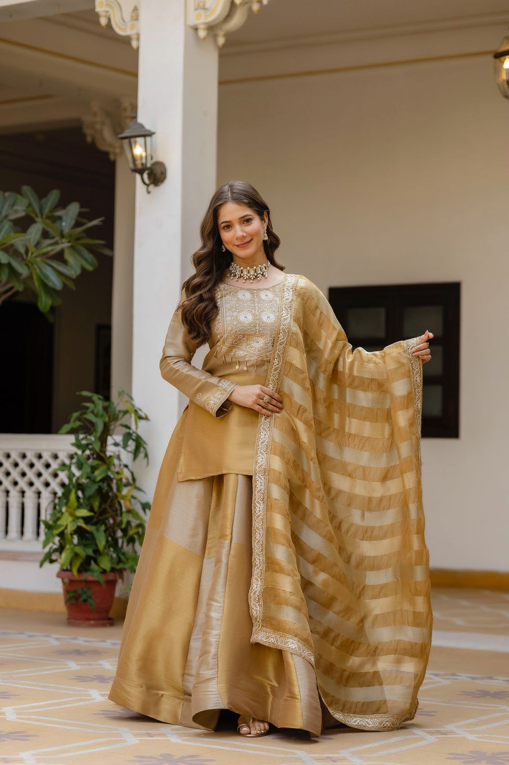Royal Banarasi Viscose Lehenga Set