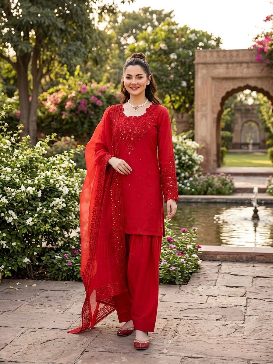 Hania Aamir Inspired Party Wear Ethnic Set