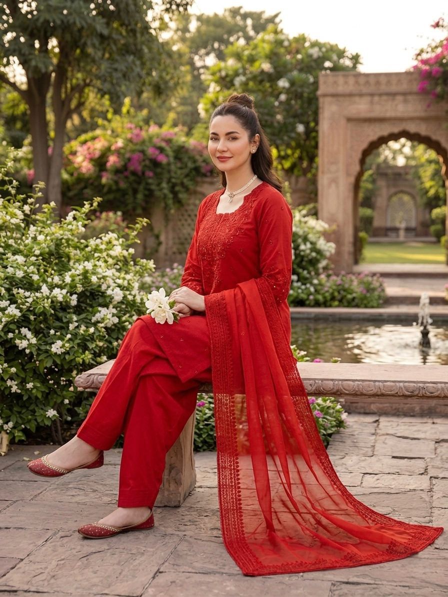Hania Aamir Inspired Party Wear Ethnic Set