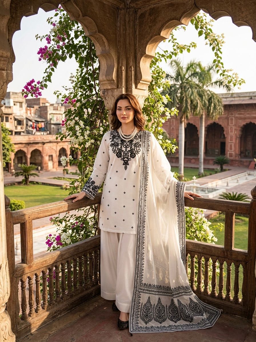 Hania Aamir Inspired Party Wear Ethnic Set