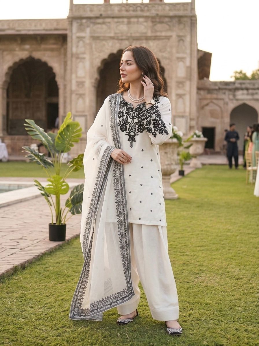 Hania Aamir Inspired Party Wear Ethnic Set