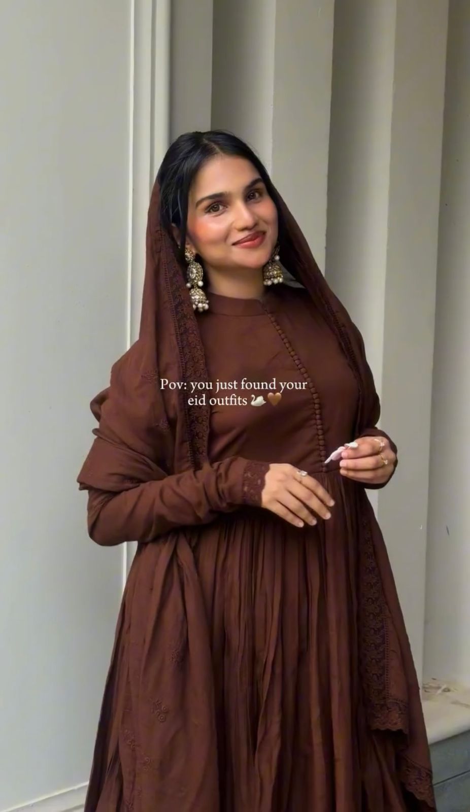 Stylish Full Sleeve Roman Silk Gown Set
