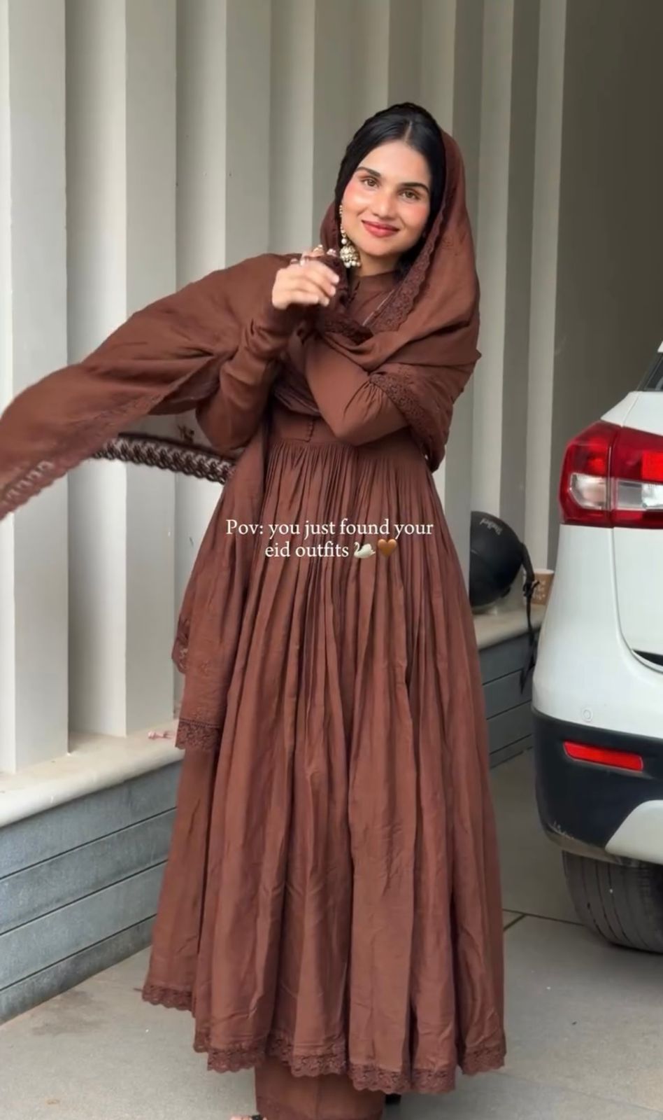Stylish Full Sleeve Roman Silk Gown Set
