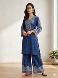 Designer Printed Crepe Silk Kurti Palazzo