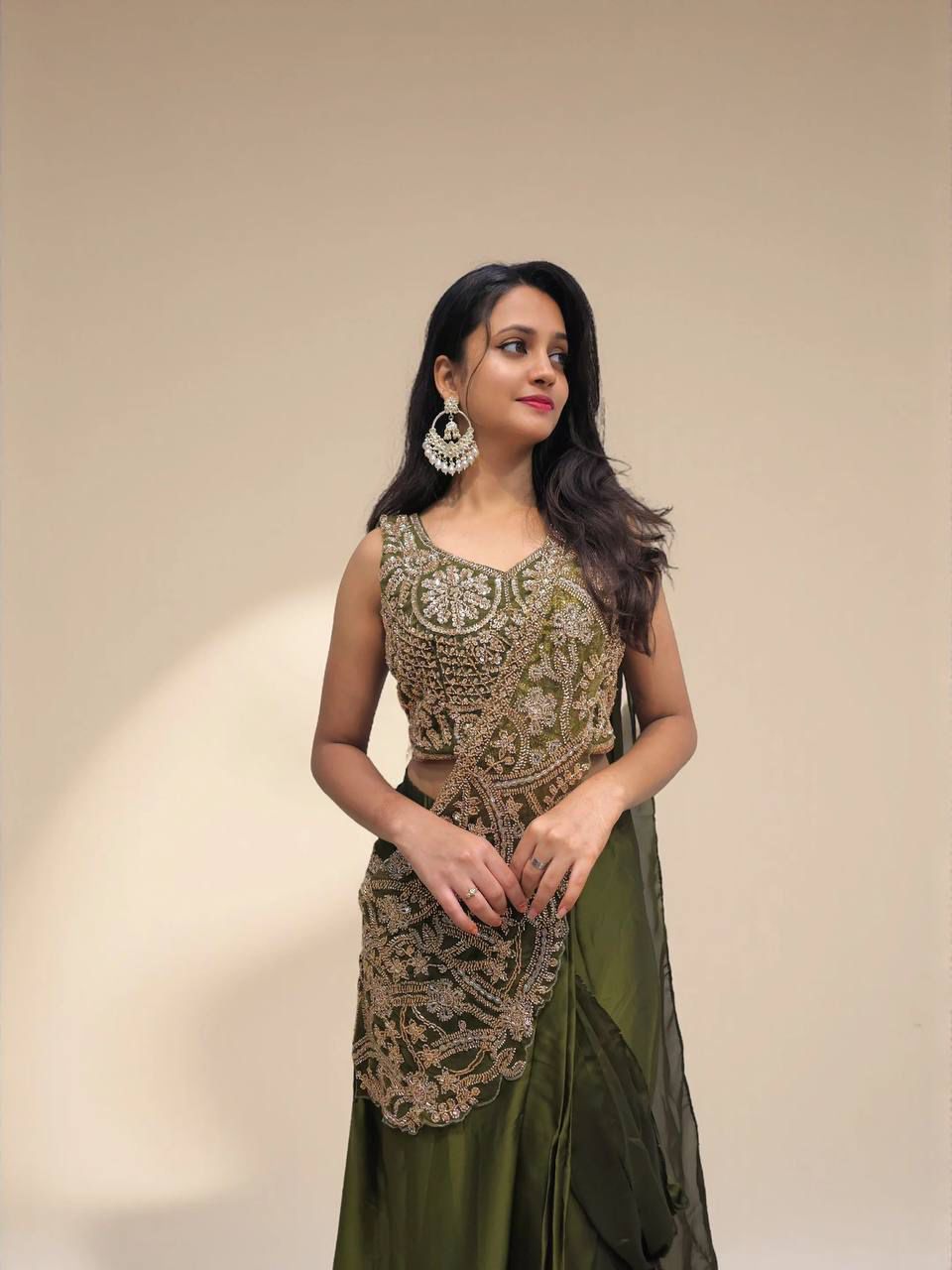 Trendy Rangoli Silk Lehenga Saree