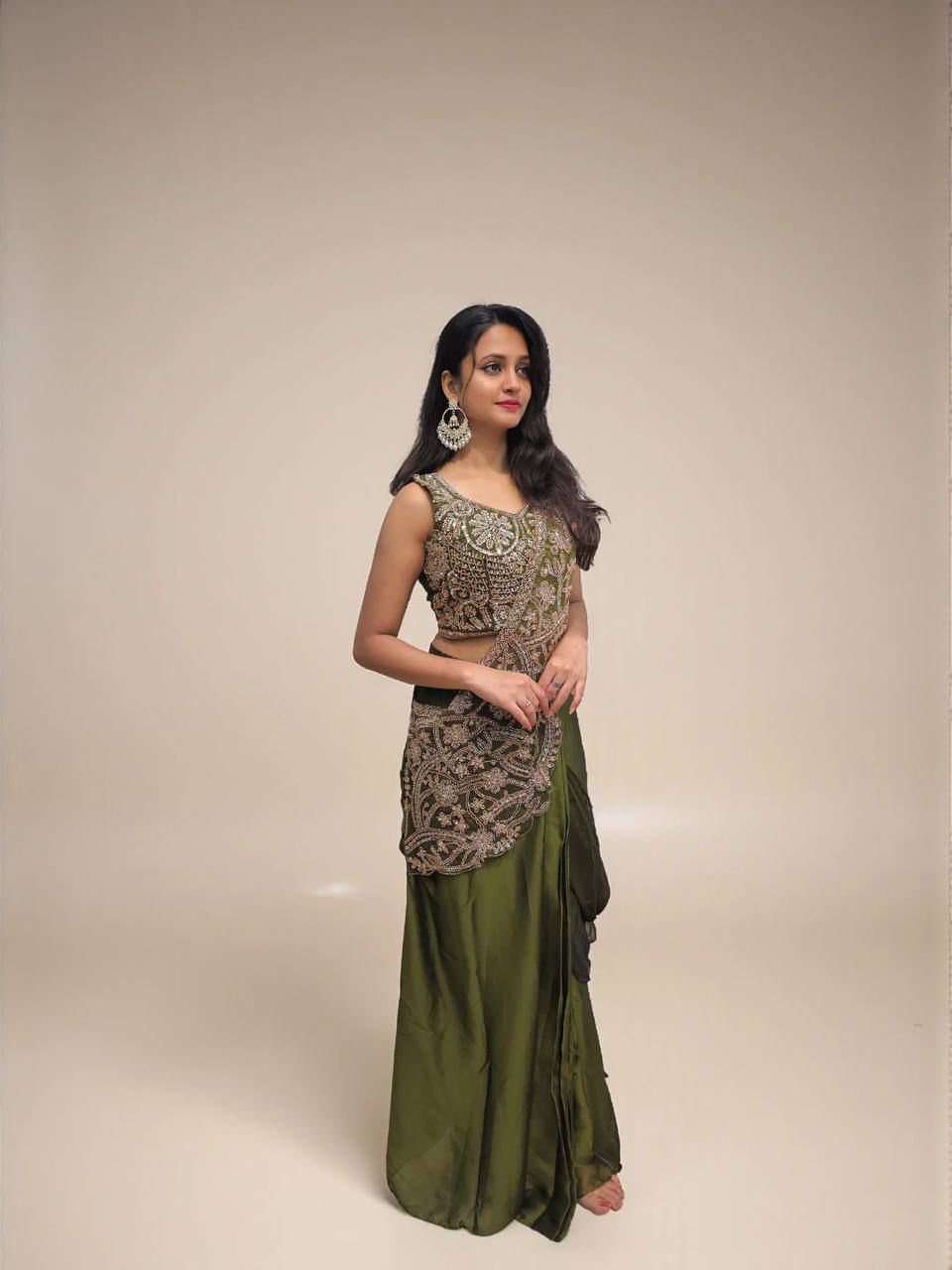 Trendy Rangoli Silk Lehenga Saree