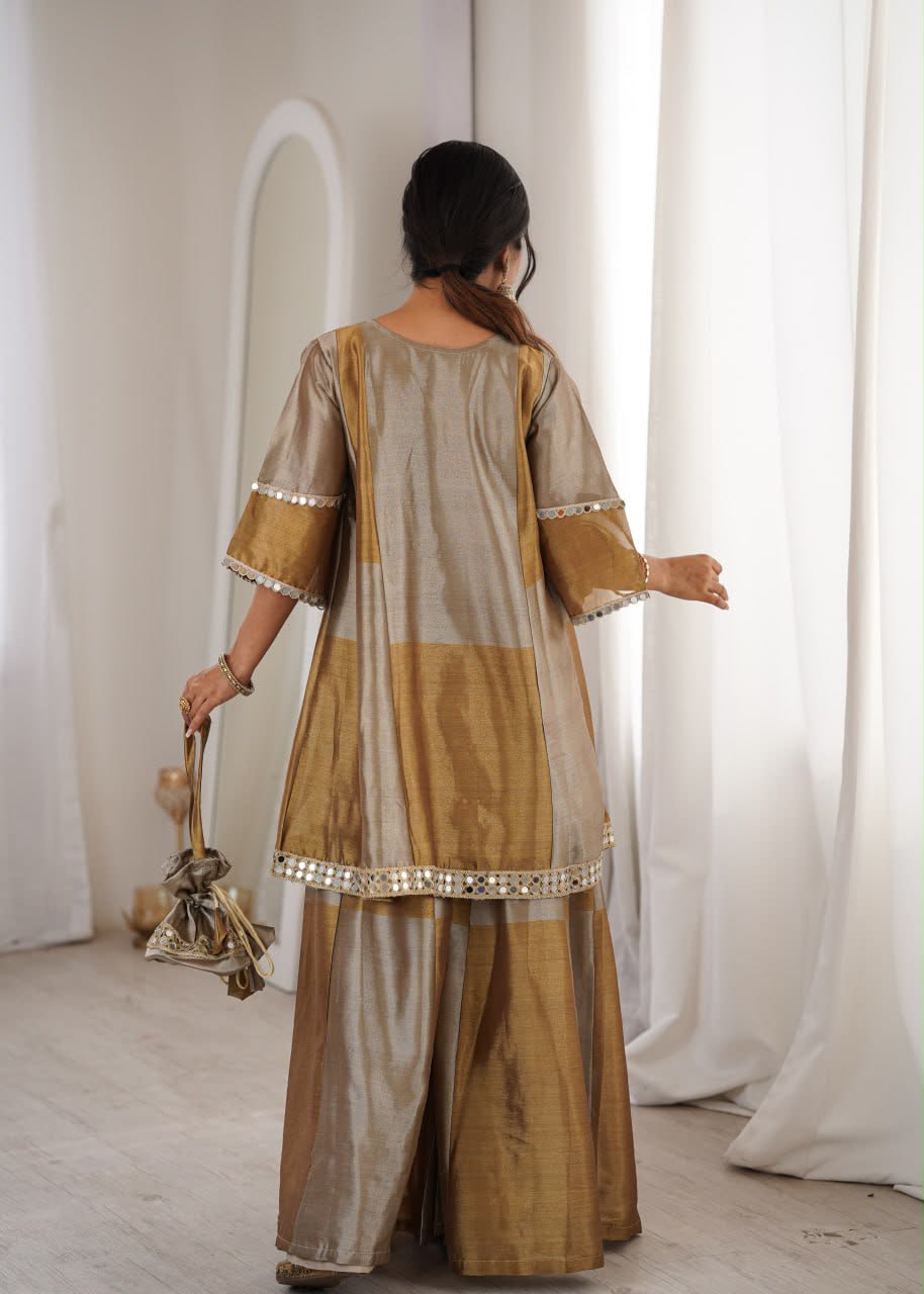 Women’s Two-Tone Tissue 3-Piece Set with Batwa