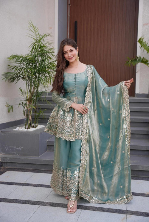 Royal Festive Sharara Ensemble