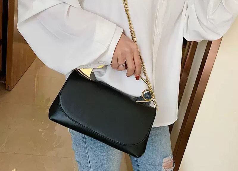 Chic Safety Pin Clutch Bag