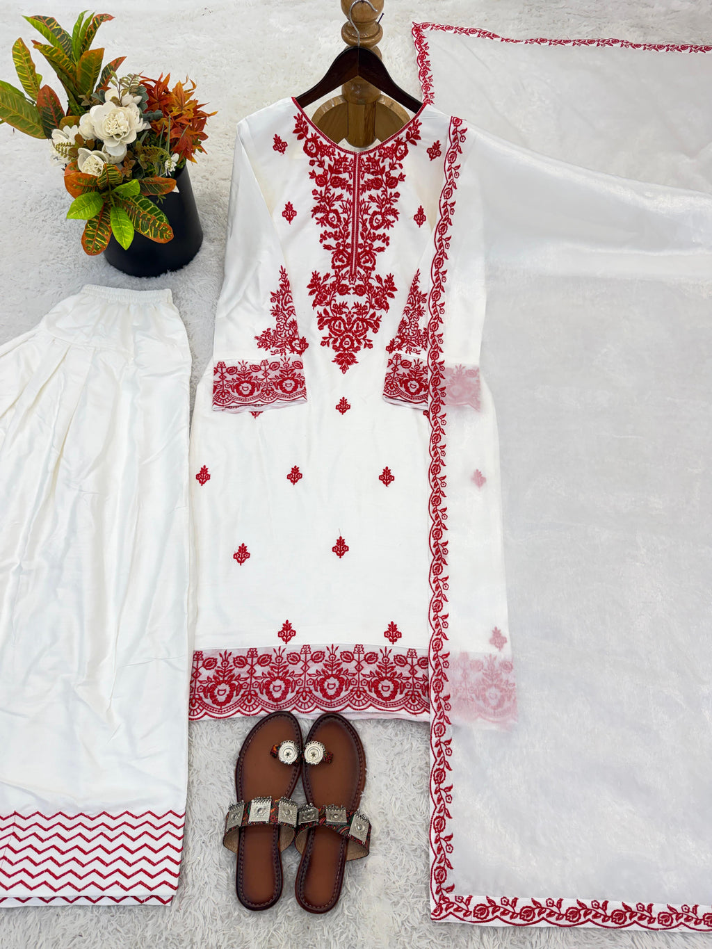 Rayon Cotton Suit Set
