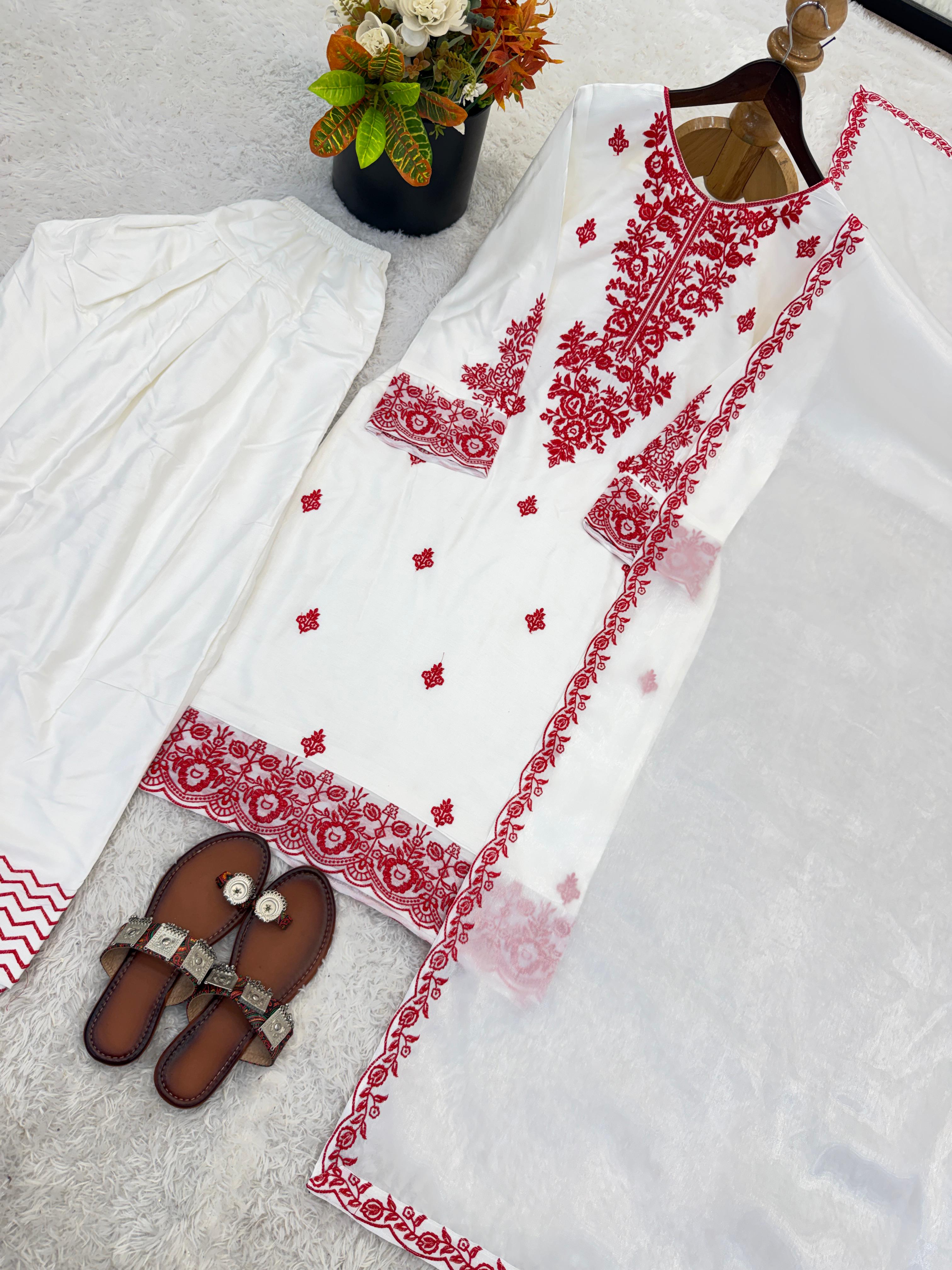 Rayon Cotton Suit Set