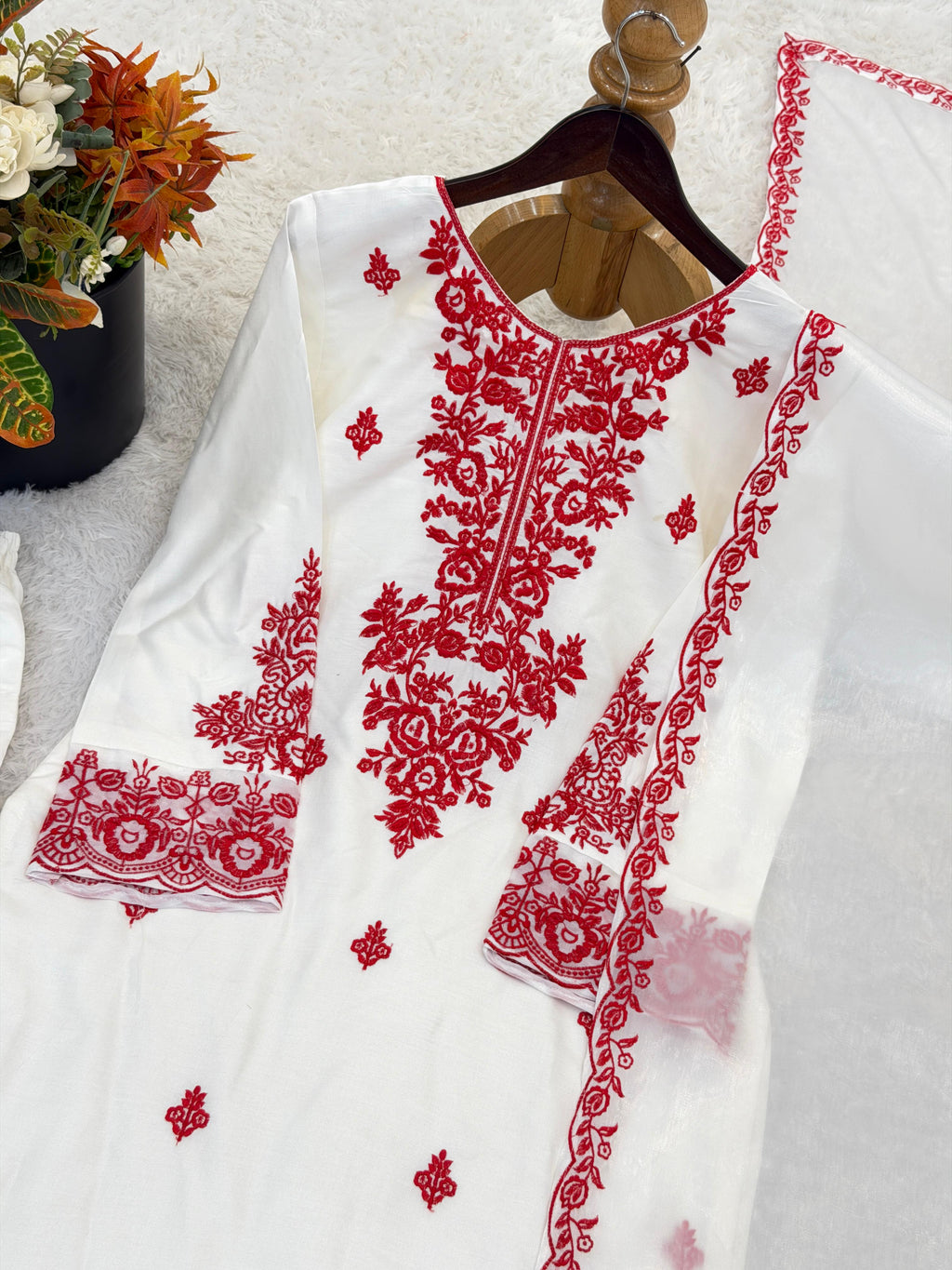 Rayon Cotton Suit Set