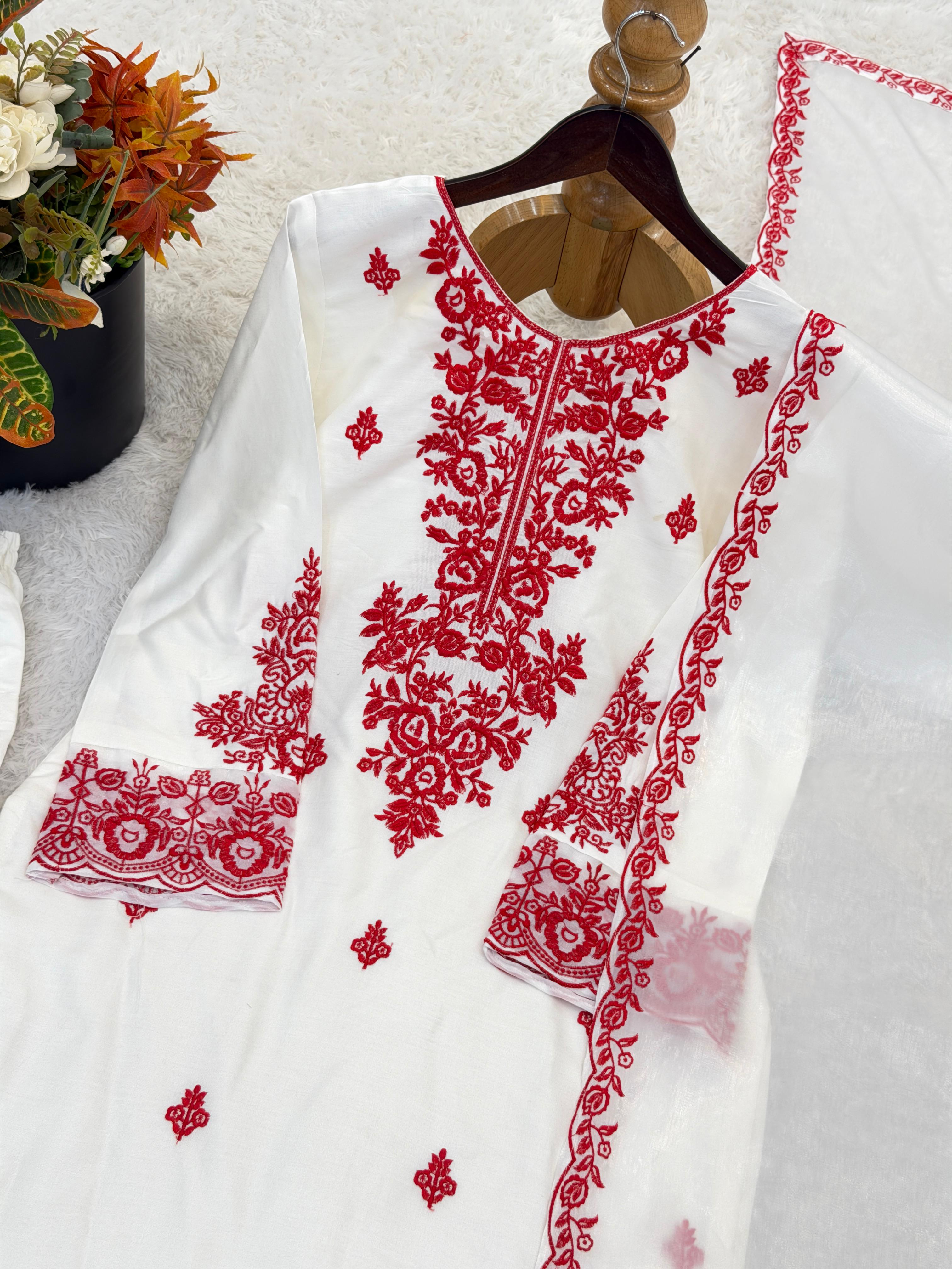 Rayon Cotton Suit Set
