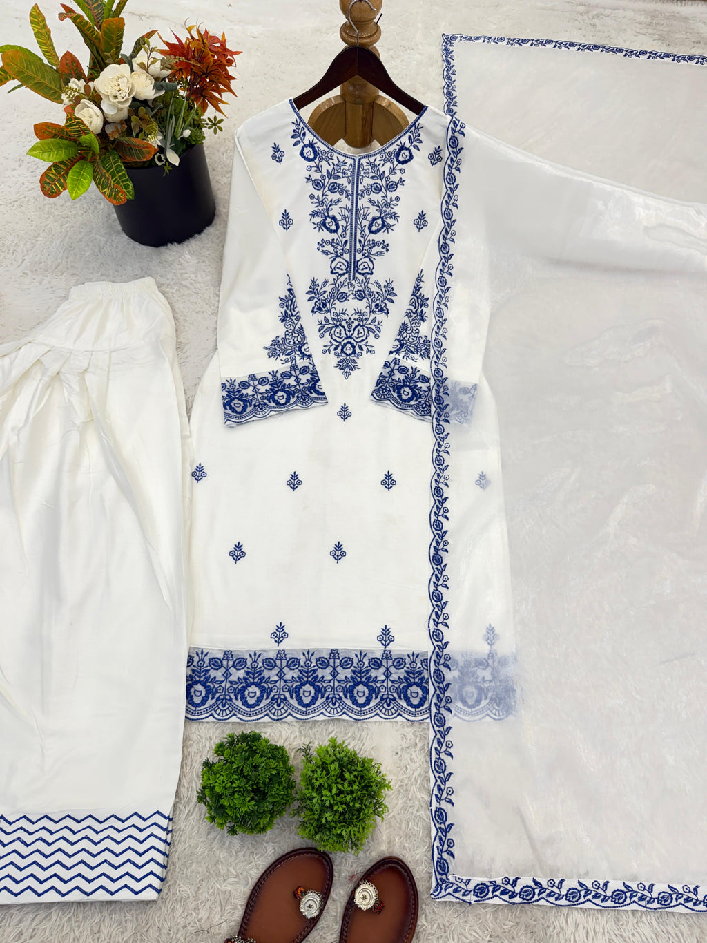 Rayon Cotton Suit Set