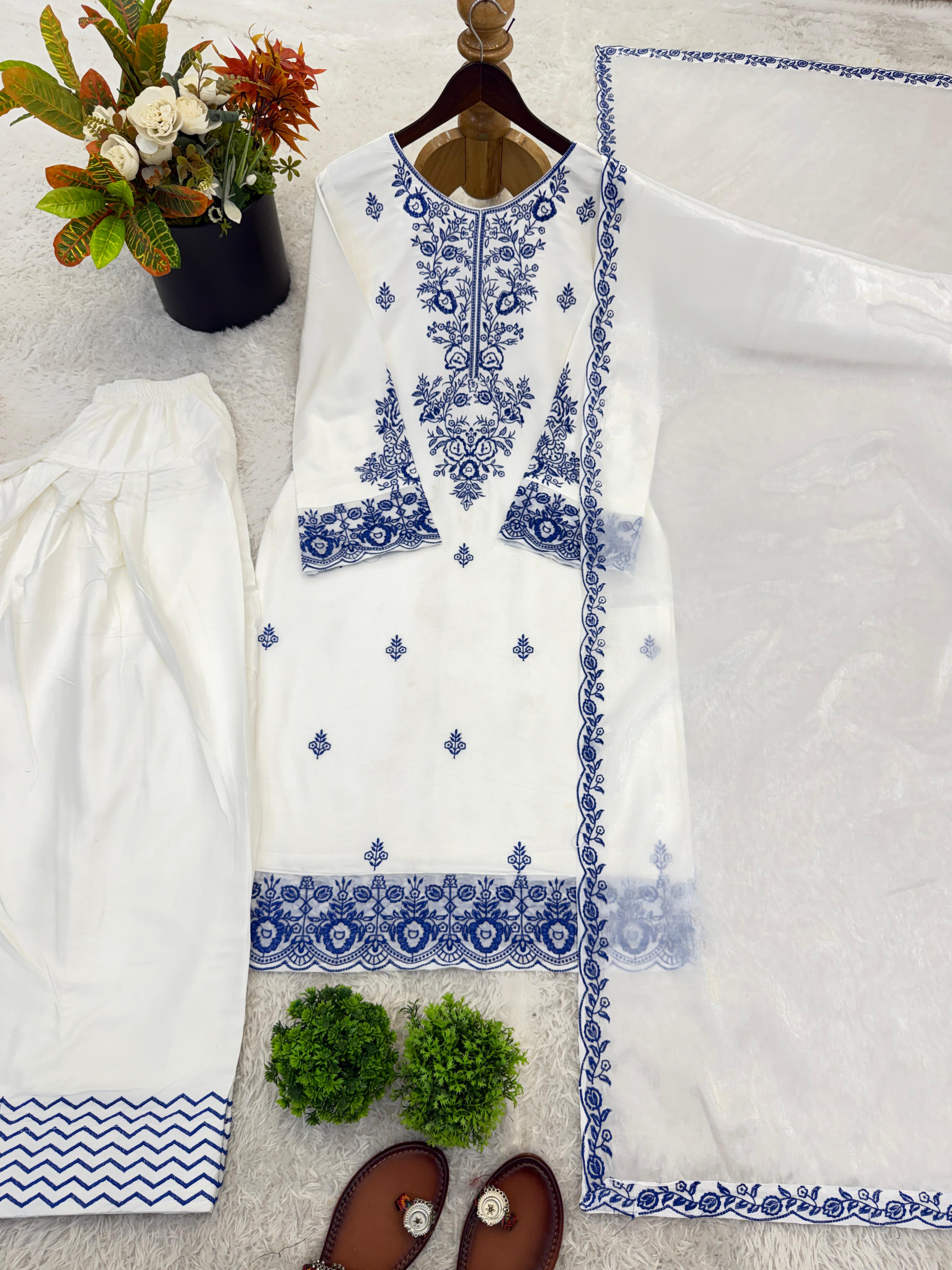 Rayon Cotton Suit Set