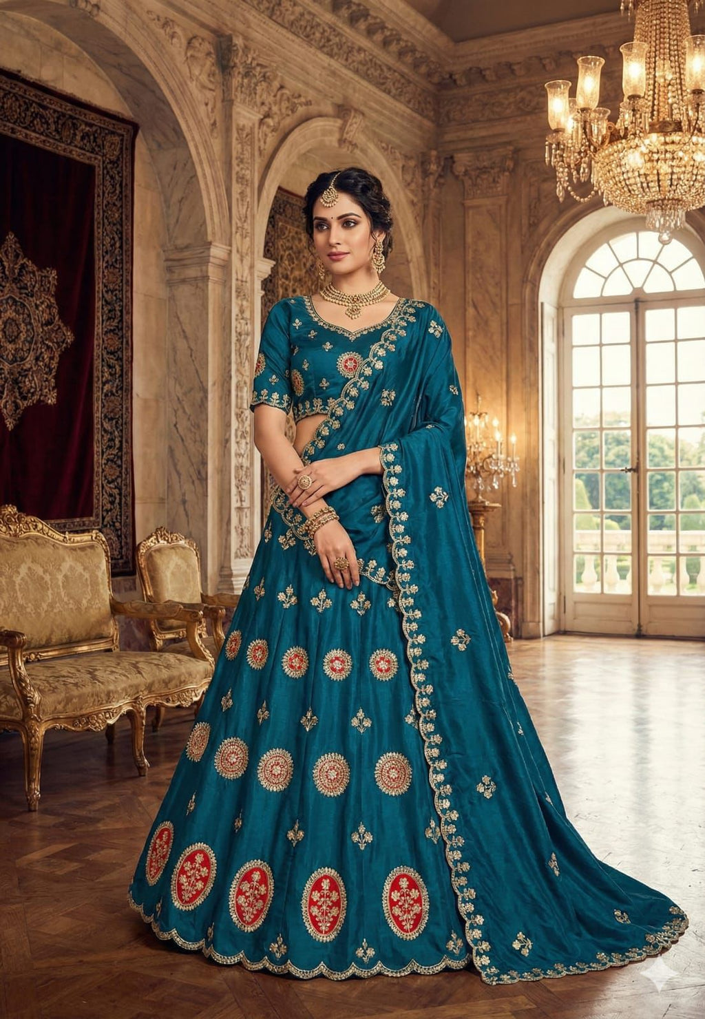 Luxury Embroidered Lehenga Choli (Available in 4 Colors)
