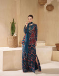 Chakori Designer Suit – Muslin & Chinon Silk