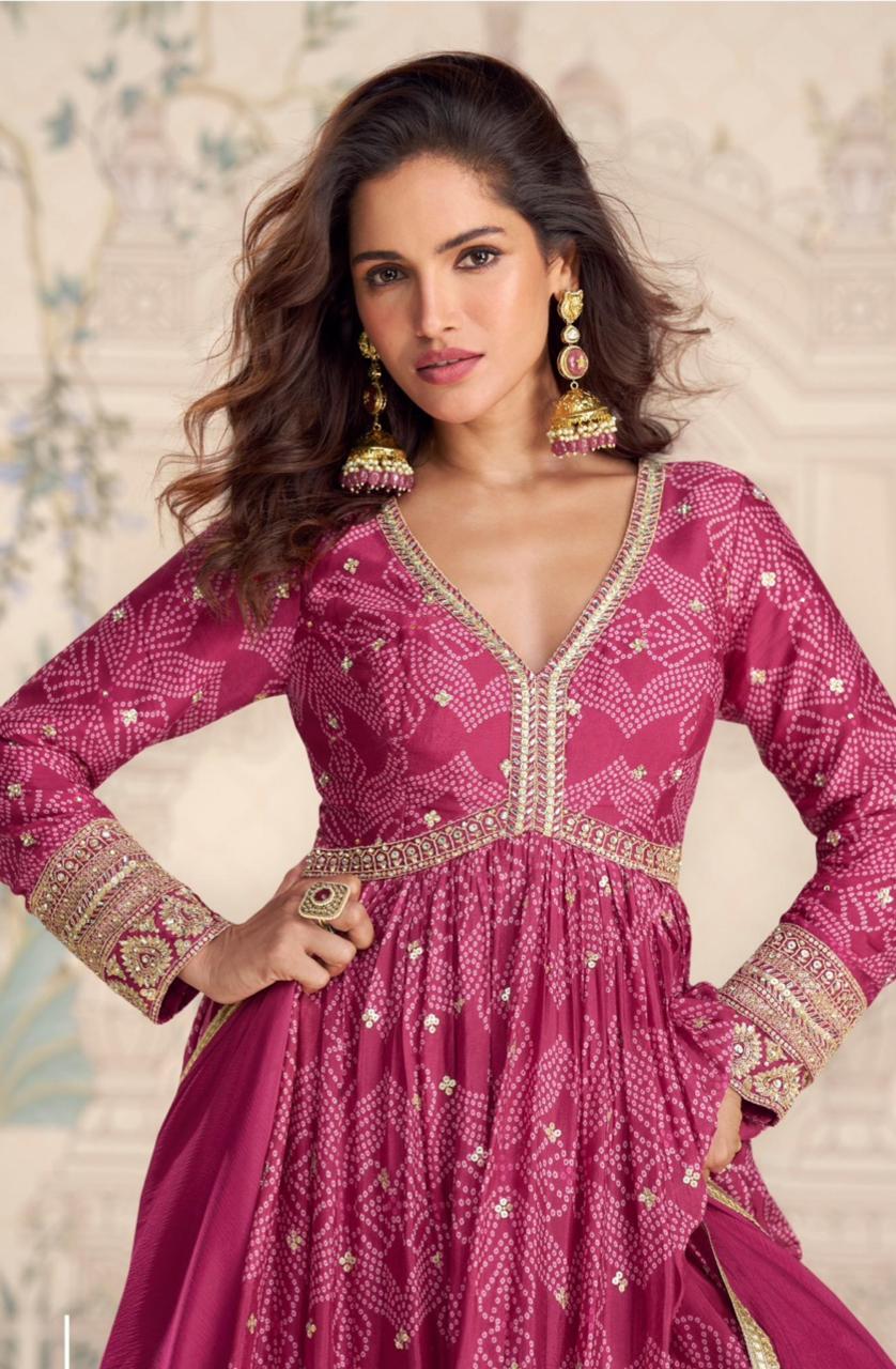Designer Embroidered Anarkali Gown