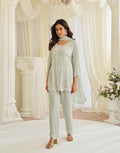 Mint Green Embroidered Kurta Set