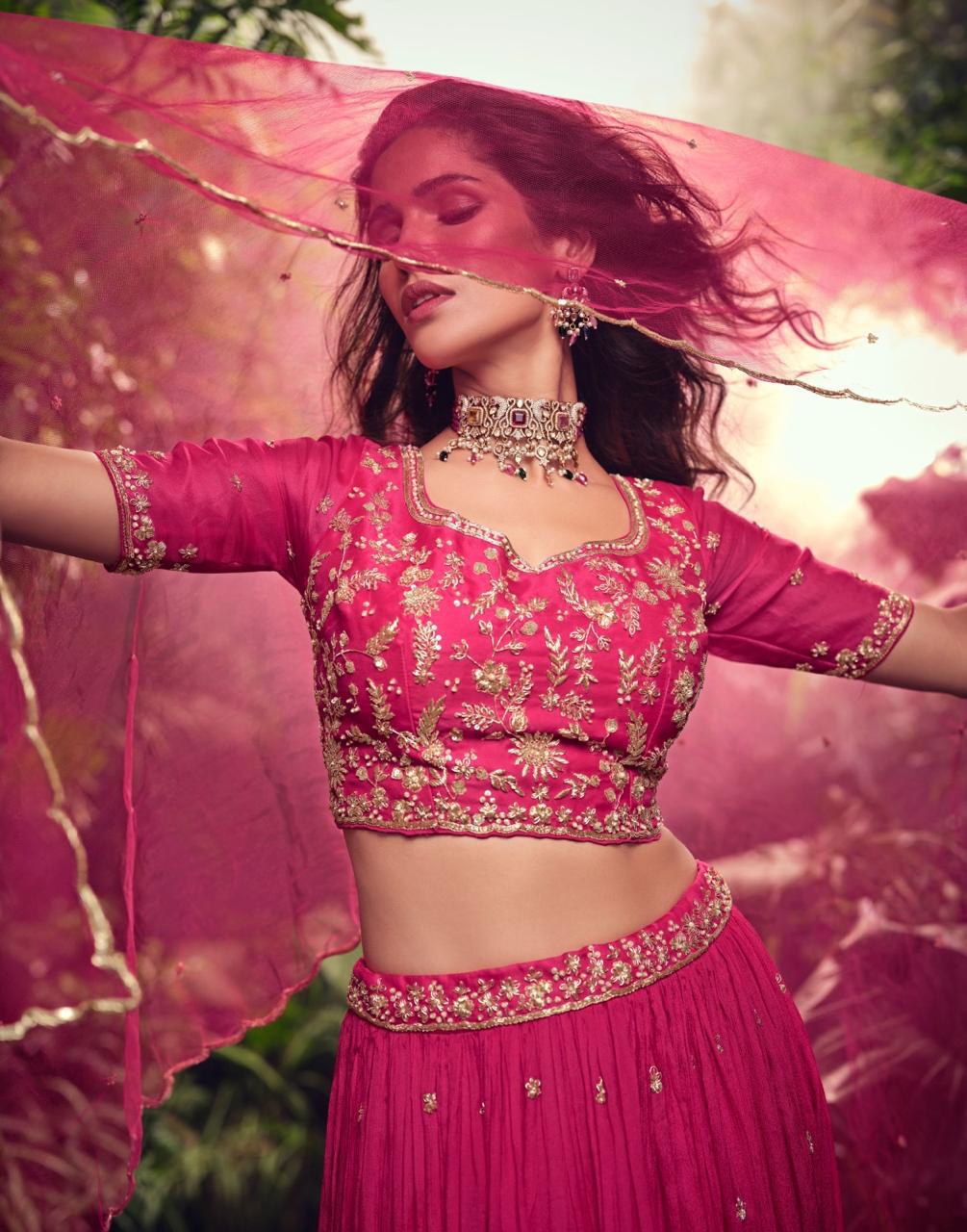 Designer Embroidered Partywear Lehenga Choli