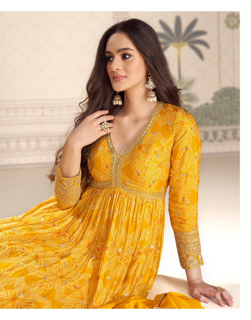 Designer Embroidered Anarkali Gown