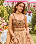 Women’s Premium Shimmer Skirt Set with Intricate Handwork