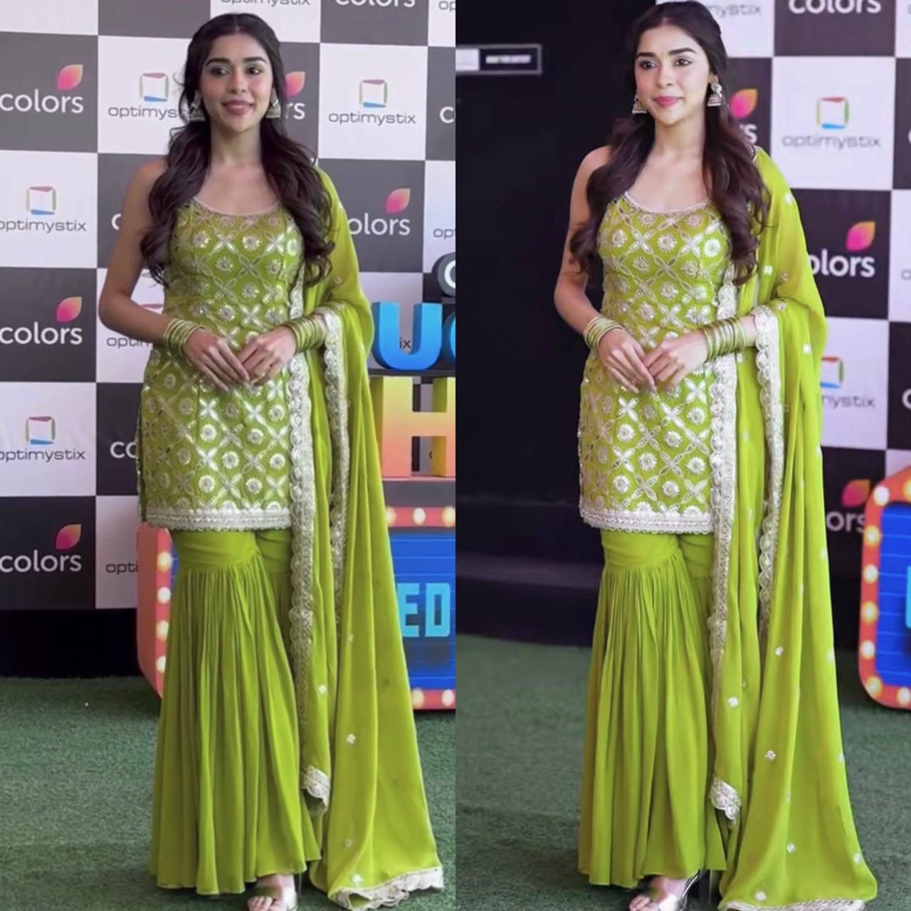 Embroidery & Sequins Georgette Kurta Set