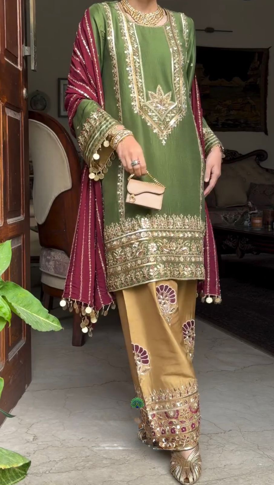 DESIGNER EID SPECIAL HEAVY EMBROIDERY SHARARA SET