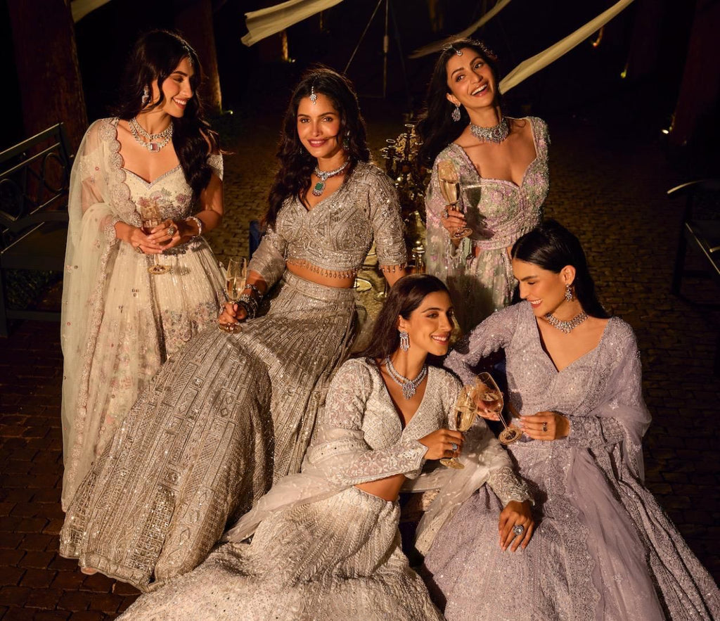 SVARNE Riyasat – Premium Hand-Embroidered Net