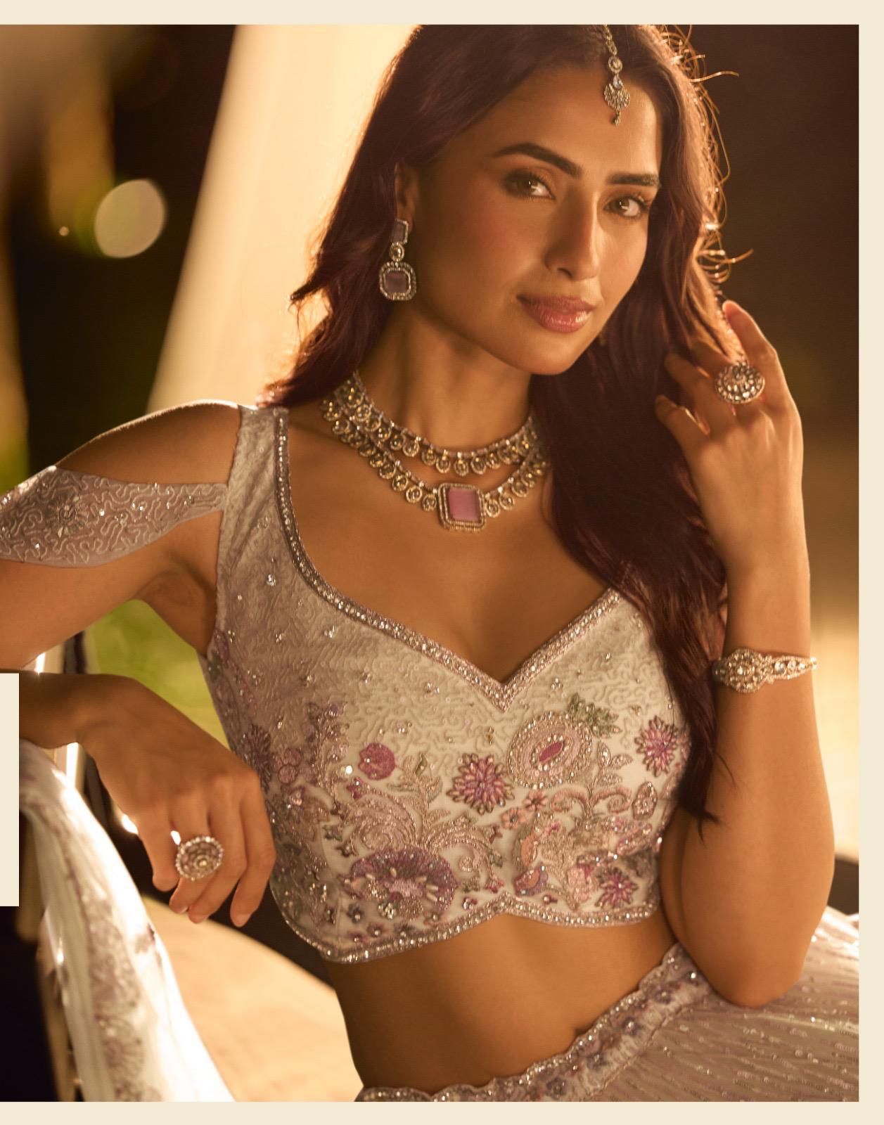 SVARNE Riyasat – Premium Hand-Embroidered Net