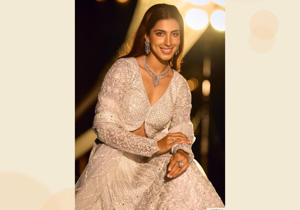 SVARNE Riyasat – Premium Hand-Embroidered Net
