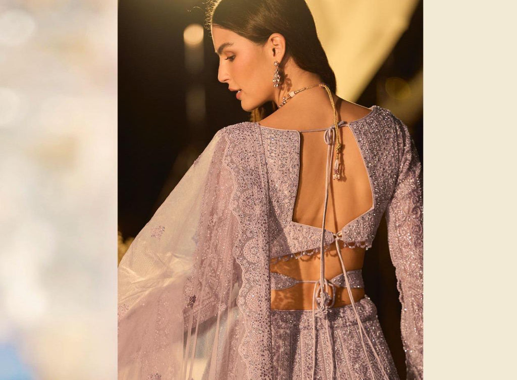 SVARNE Riyasat – Premium Hand-Embroidered Net
