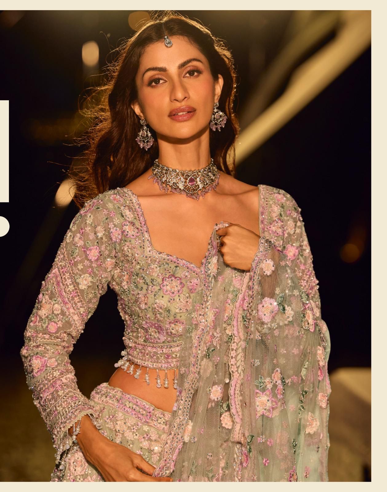 SVARNE Riyasat – Premium Hand-Embroidered Net