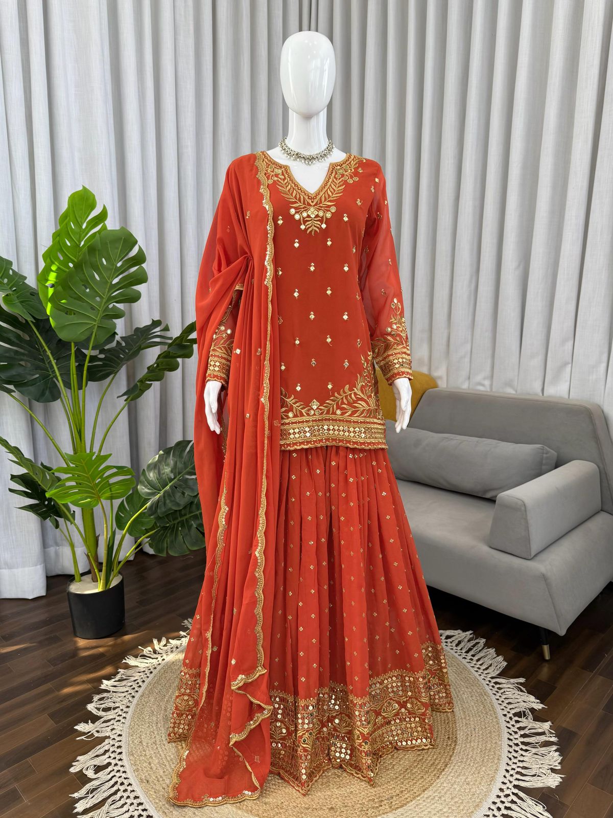 Designer Elegant Sharara Set