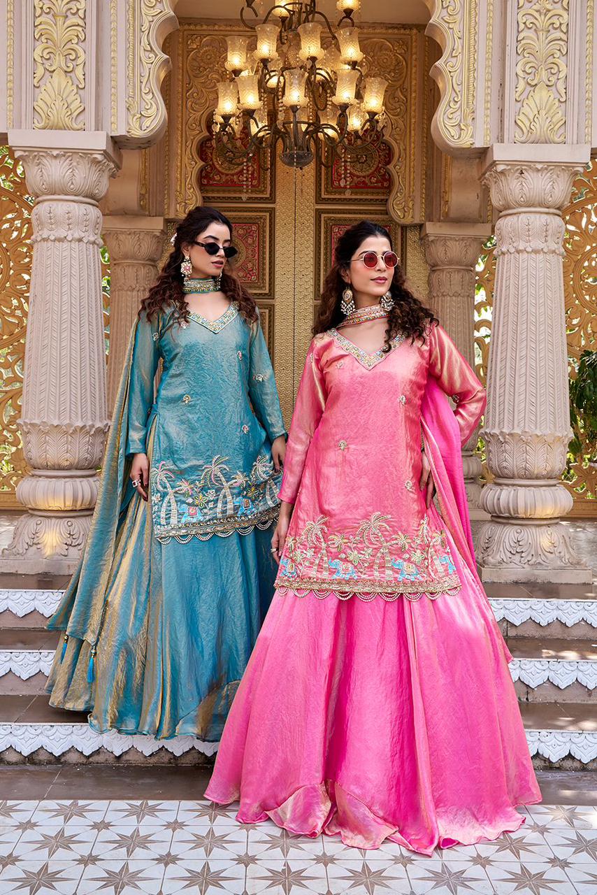 Designer Kurti with Lehenga