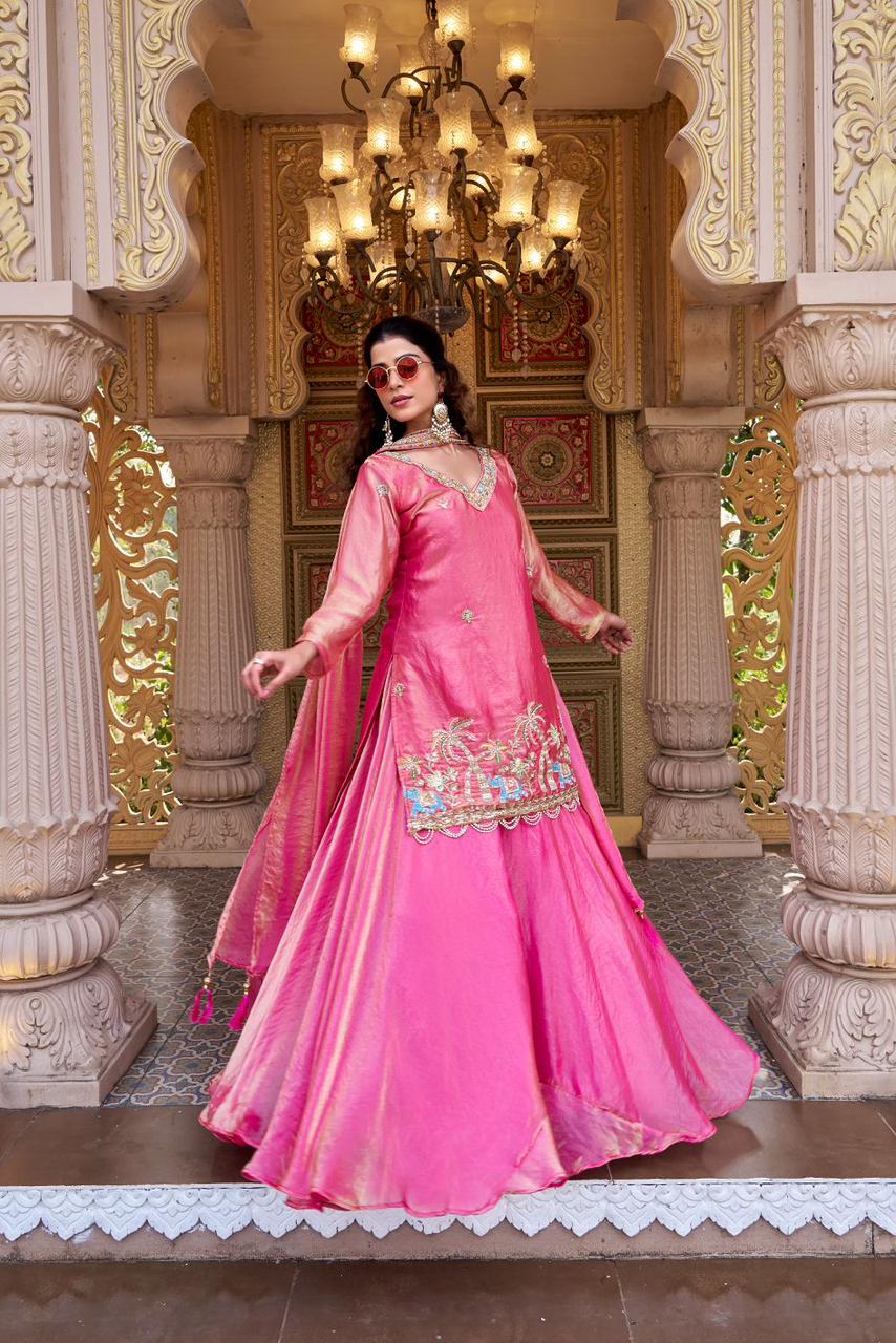 Designer Kurti with Lehenga