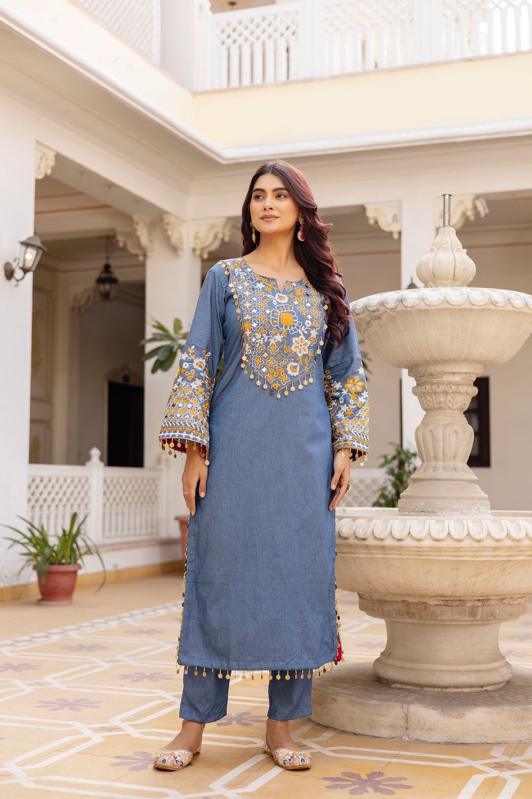 Elegant Denim Kurti