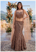Women’s Sequin Embellished Mermaid Skirt Set