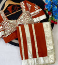 Women’s Embellished Saree with Mirror Work