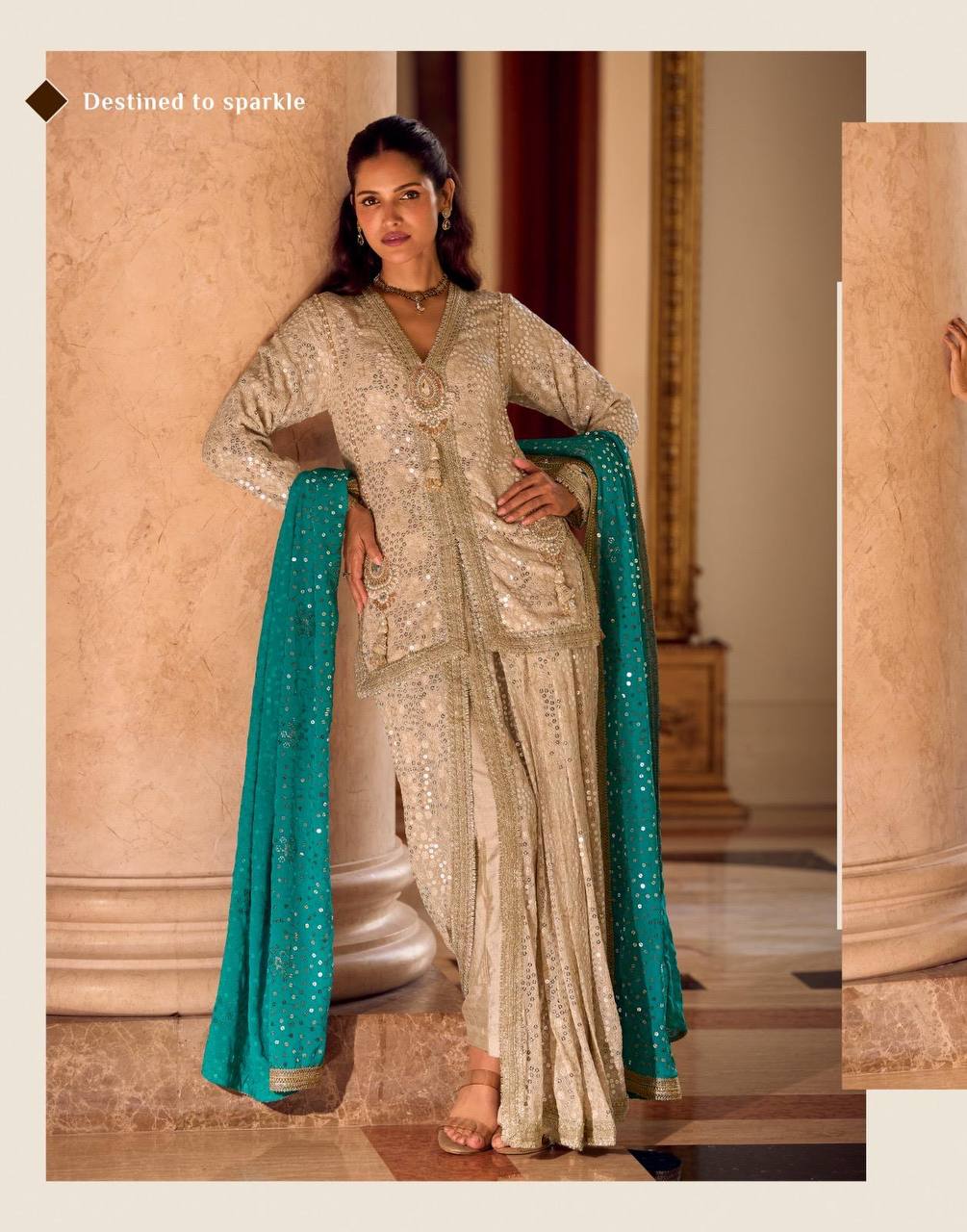 Women’s Luxury Embellished Silk Set