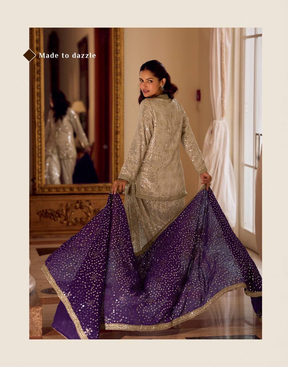 Women’s Luxury Embellished Silk Set