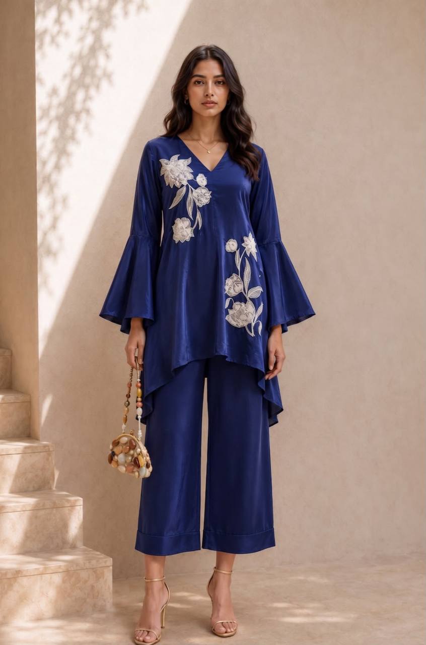 Women’s Pure Natural Crepe Co-Ord Set