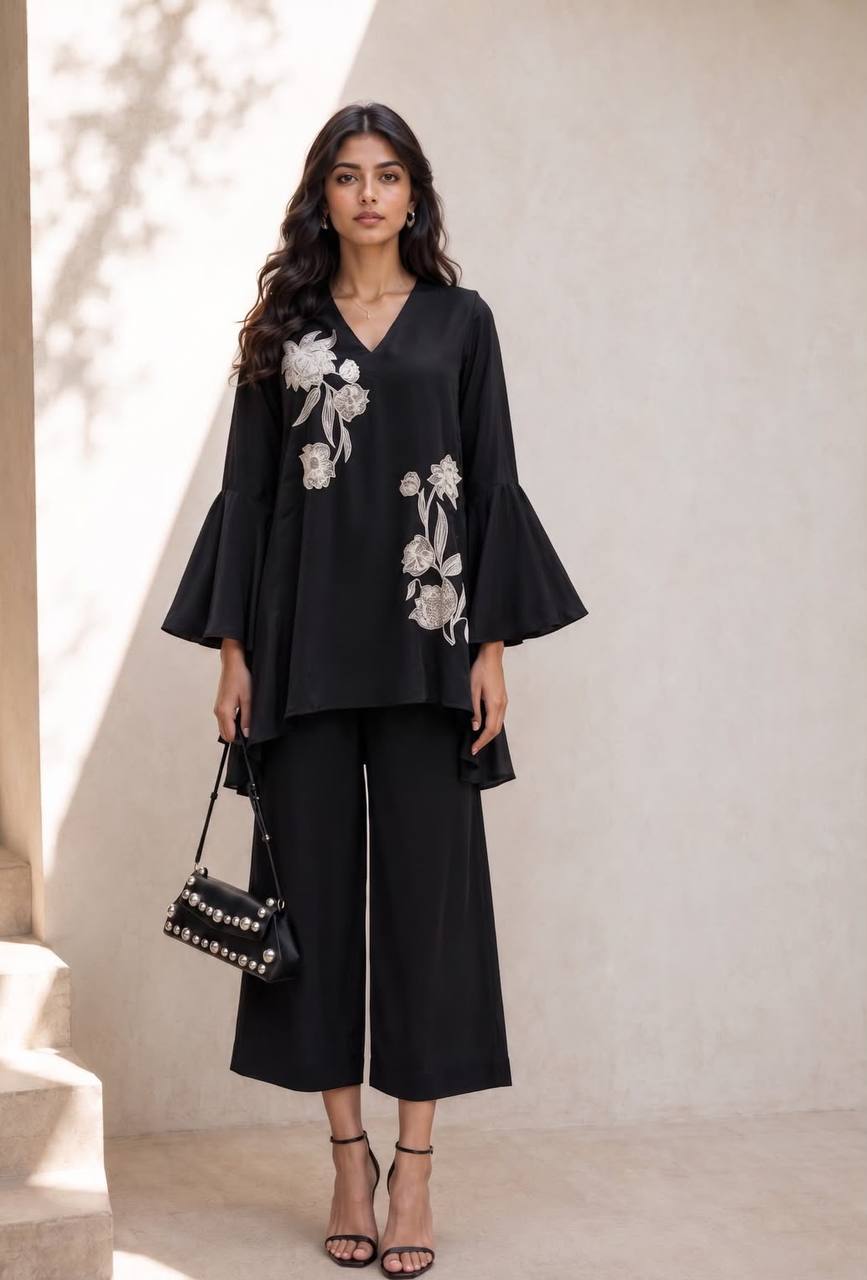Women’s Pure Natural Crepe Co-Ord Set