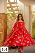 Women’s Muslin Designer Digital Print Anarkali