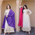 Women’s Cosmos Gown with Real Mirror & Zari Embroidery