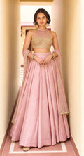 Women's Premium Roman Silk Lehenga Set