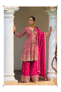 Women’s Real Georgette Luxe Sharara Suit Set