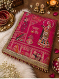 Women’s Premium Viscose Meena Karvachauth Saree